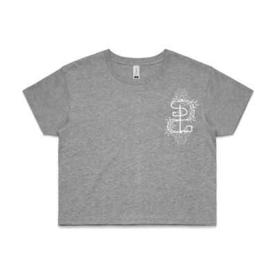 Shaman Logo Crop - White Design - Womens Thumbnail