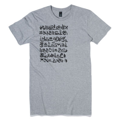 Moonuscript Tall T - Black Design - Mens Thumbnail