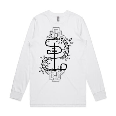 Shaman Logo Longsleeve - Black Design -  Mens Thumbnail