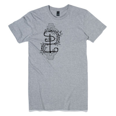 Shaman Logo Tall T - Black Design - Mens Thumbnail