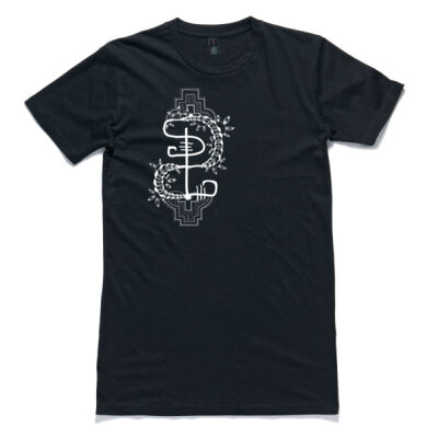 Shaman Logo Tall T - White Design - Mens Thumbnail